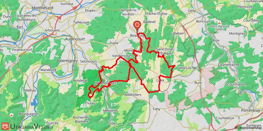 Rando de Beaucourt - La MTB 2022 - 42 km