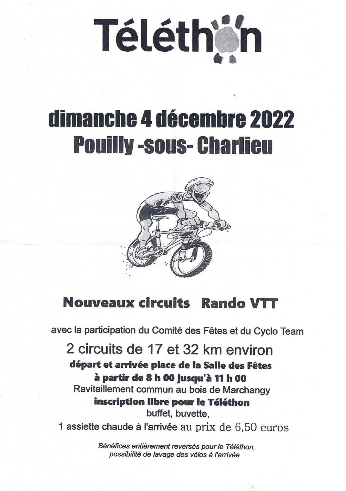 Pouilly-sous-Charlieu - Téléthon 2022 - 32 km