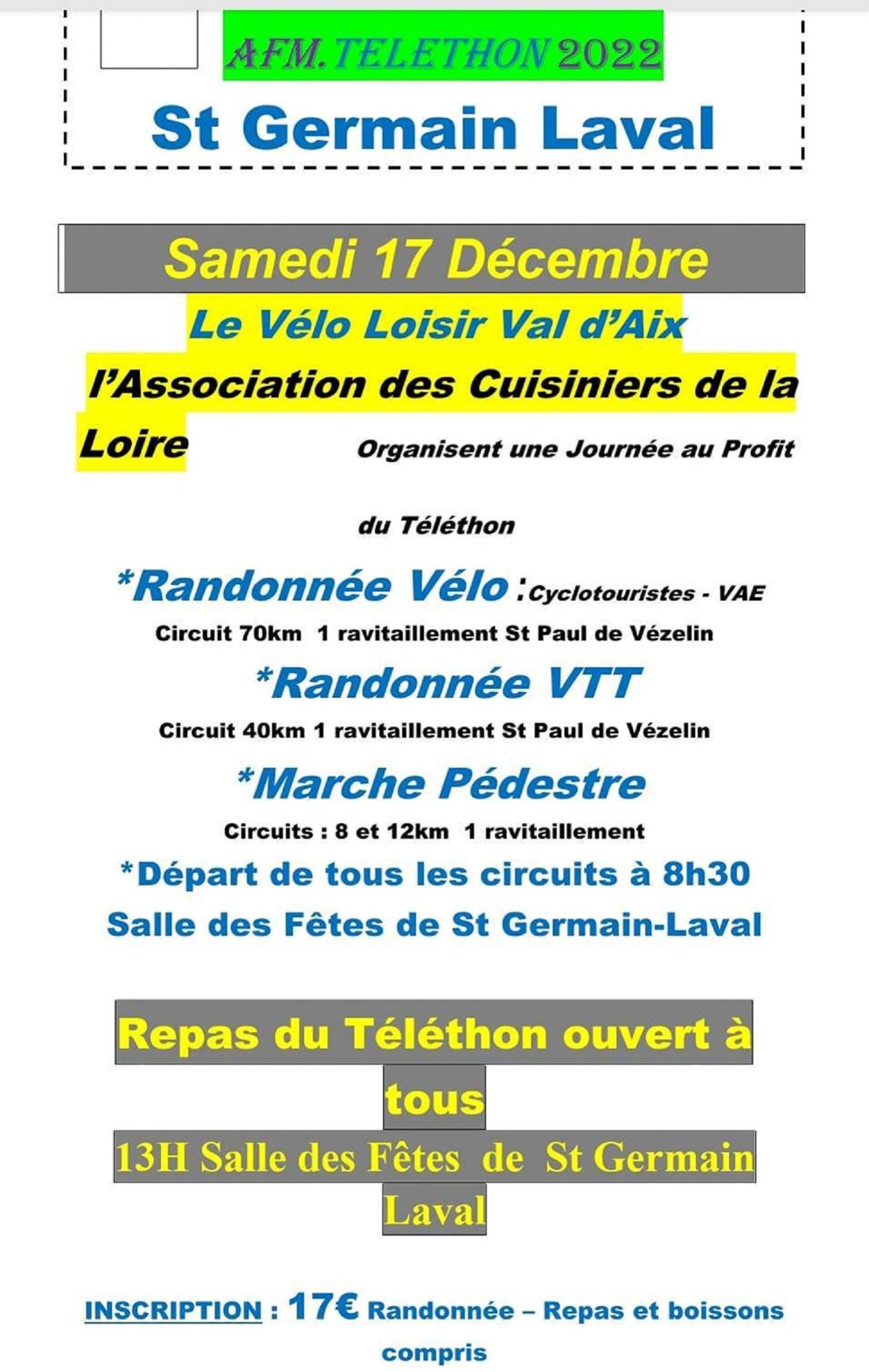 Saint-Germain-Laval - Téléthon 2022 - 40 km