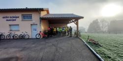 Ravito à Saint Paul de Vézelin, le jour de la rando