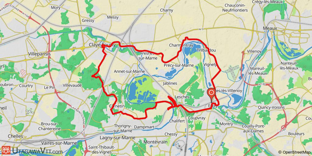 De l'Ourq à la Marne par Claye-Souilly