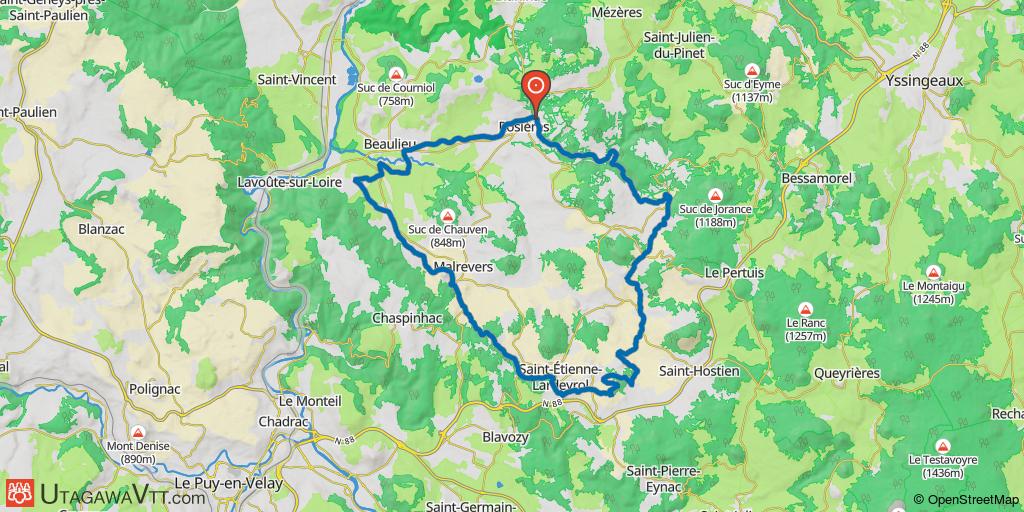 De Rosières à Saint-Etienne-Lardeyrol, retour par Beaulieu