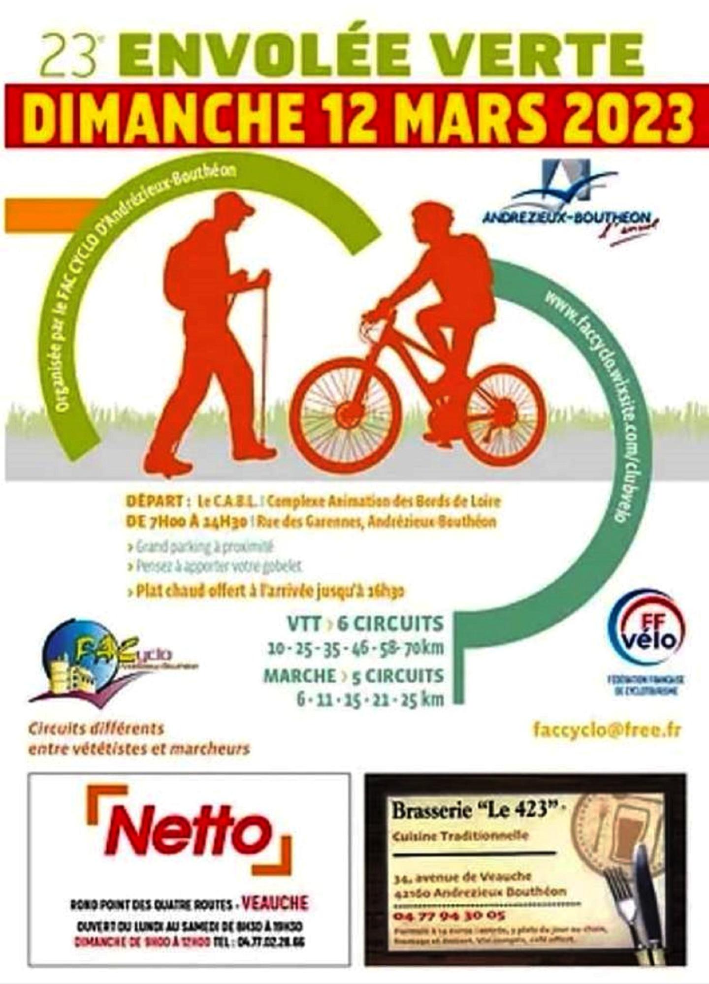 Andrézieux-Bouthéon - 23ème Envolée Verte 2023 - 58 km