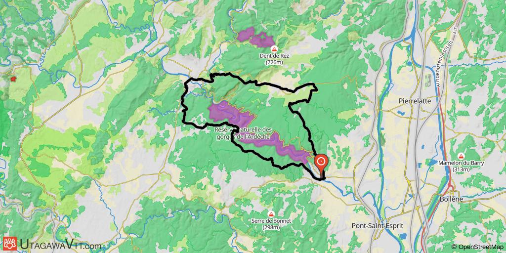 Tour des gorges de l'Ardèche