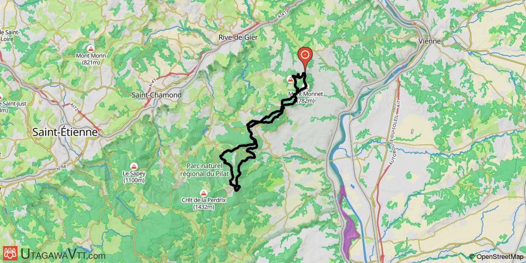 Boucle dans le massif du Pilat