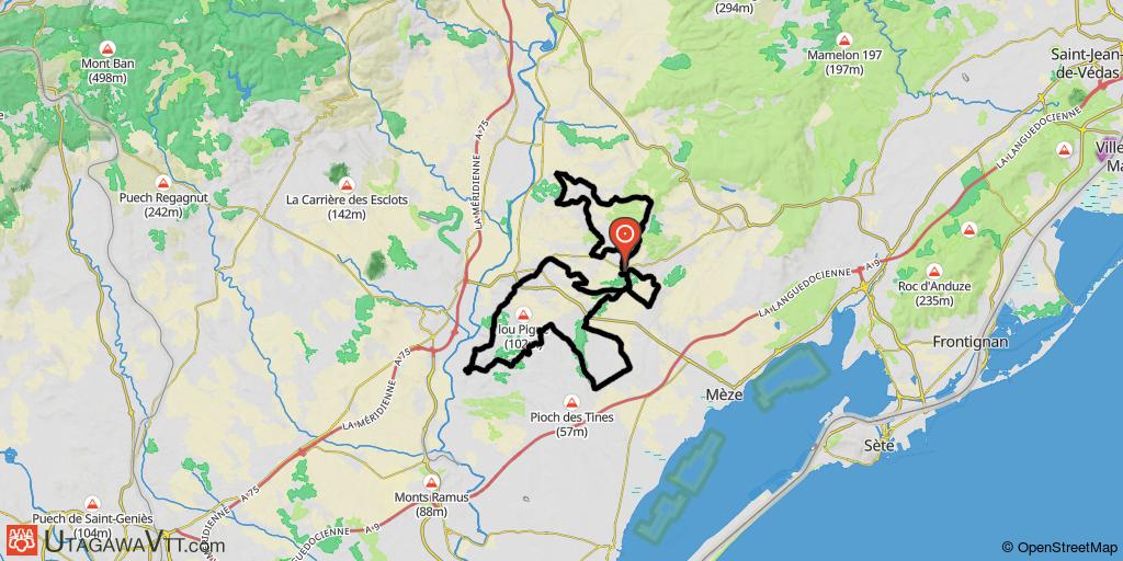 Autour de Bessilles - Espace VTT n°138 - Pézenas