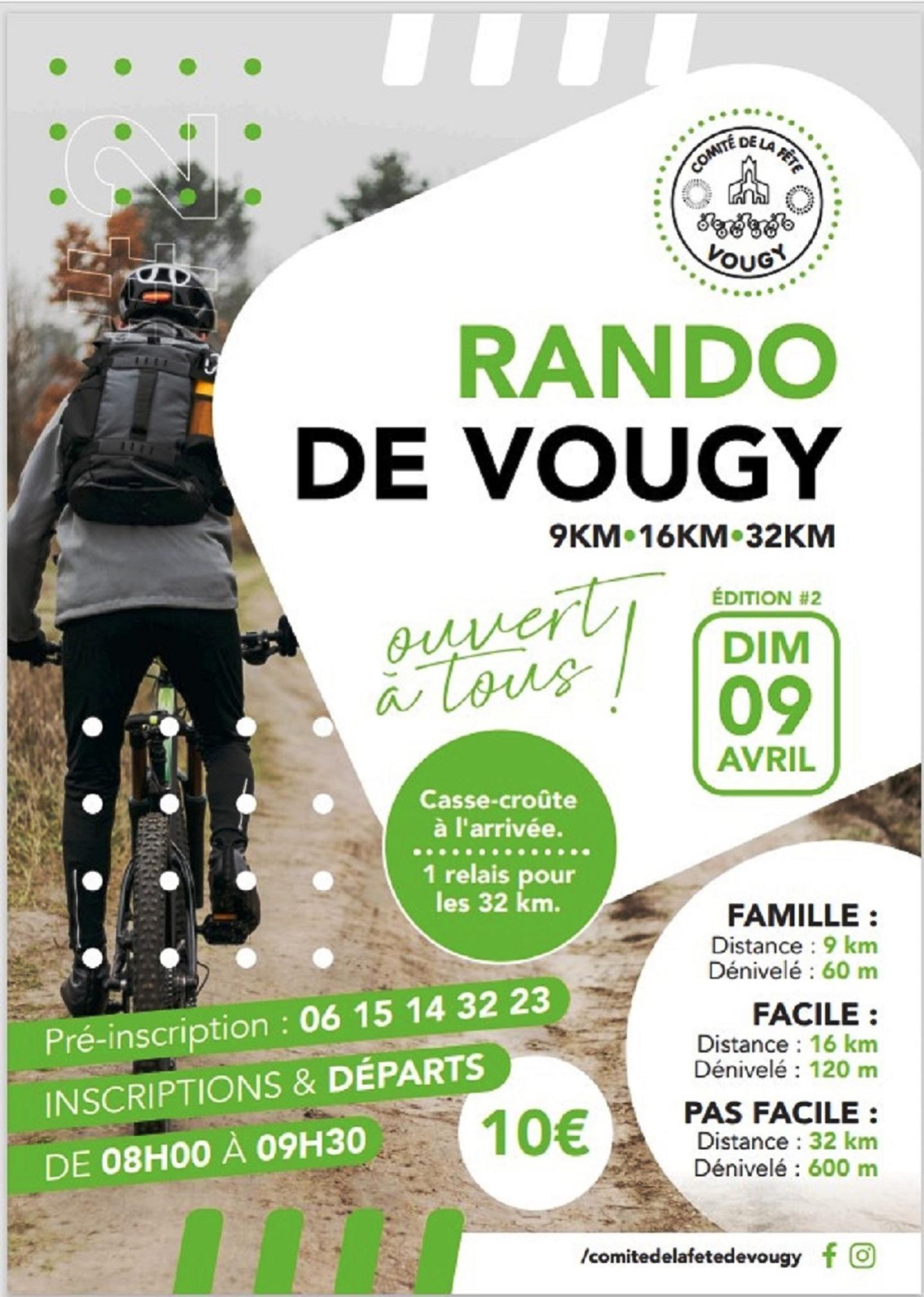 Rando de Vougy 2023 - 9 km