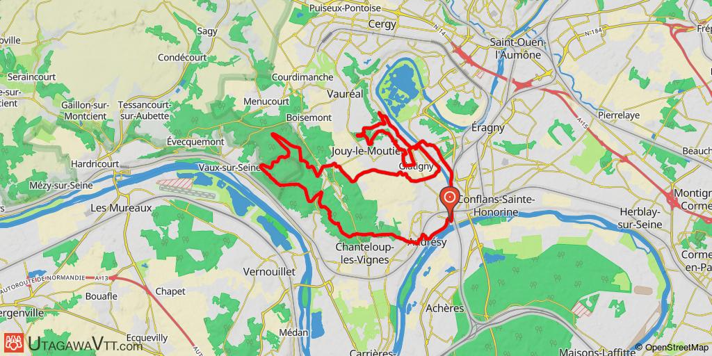 Tour sur la butte de l'Hautil et sa forêt