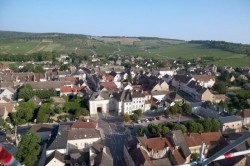 Givry vu depuis le clocher - Photo Josyane Piffaut