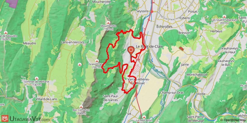 Rando VTT de Claix : "Small Balcons" - 34 km