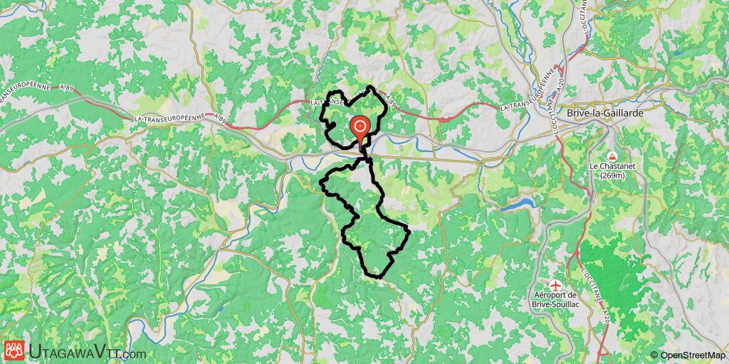 Grand huit autour de La Cassagne et Cublac