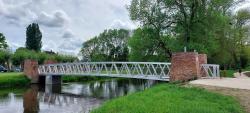 Salbris, nouvelle passerelle sur la Sauldre