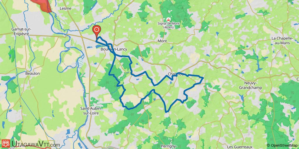 Bourbon Lancy : circuit de Chalmoux