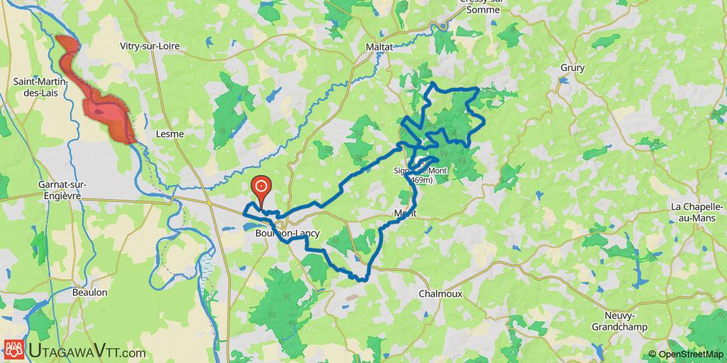 Bourbon Lancy : circuit de Mont