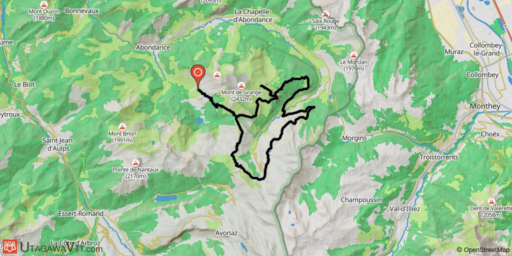 Boucle autour du Mont de Grange via Plaine Dranse