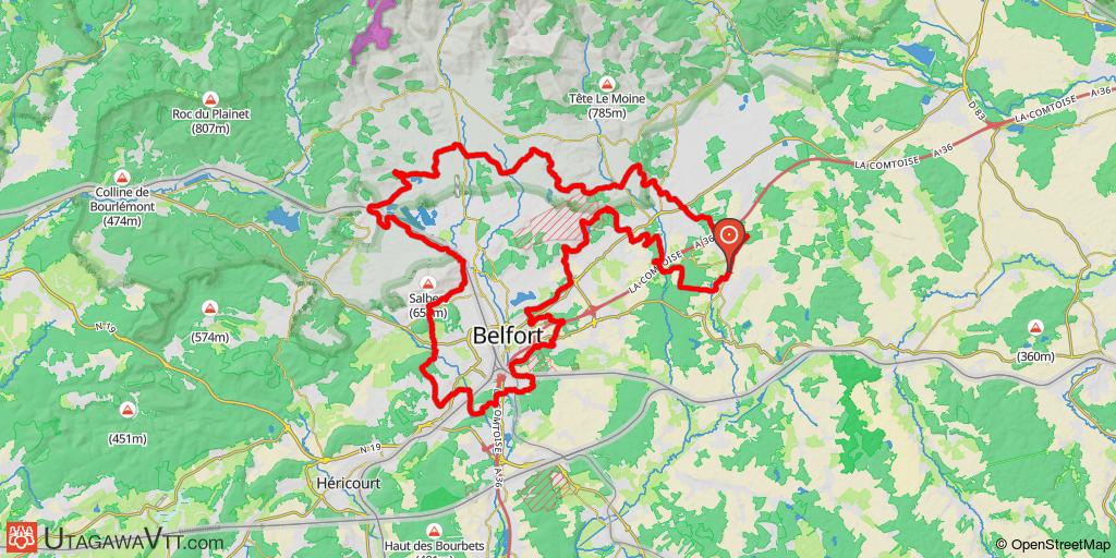 Grande boucle autour de Belfort