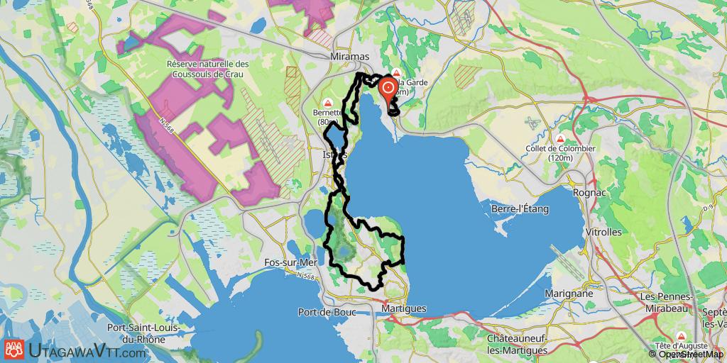 Autour des étangs : de St Chamas à Martigues 