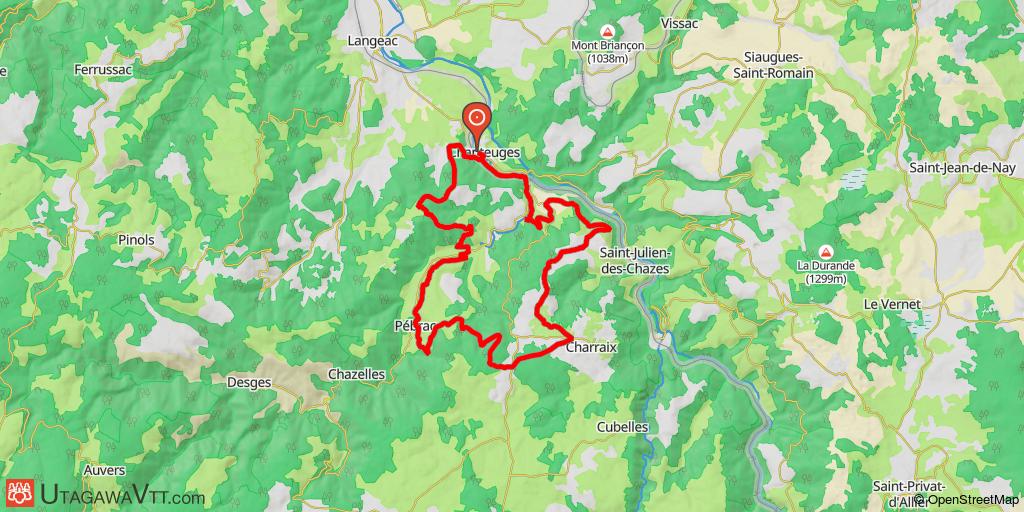 Espace VTT-FFC des gorges de l'Allier - Circuit n°11 : Vallée de la Desges