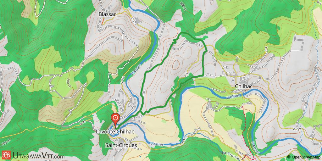 Espace FFC-VTT des gorges de l'Allier - Circuit n°25 : Le Pouget