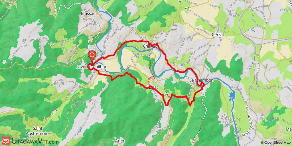 Espace FFC-VTT des gorges de l'Allier - Circuit n°26 : Entre basalte et Allier