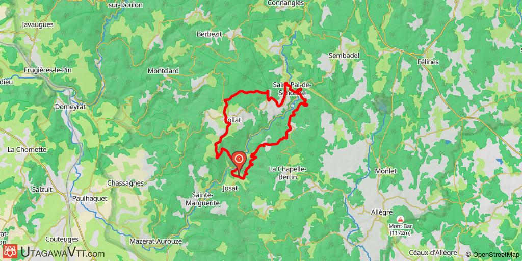Espace FFC-VTT des gorges de l'Allier - Circuit n°33 : La vallée de la Senouire