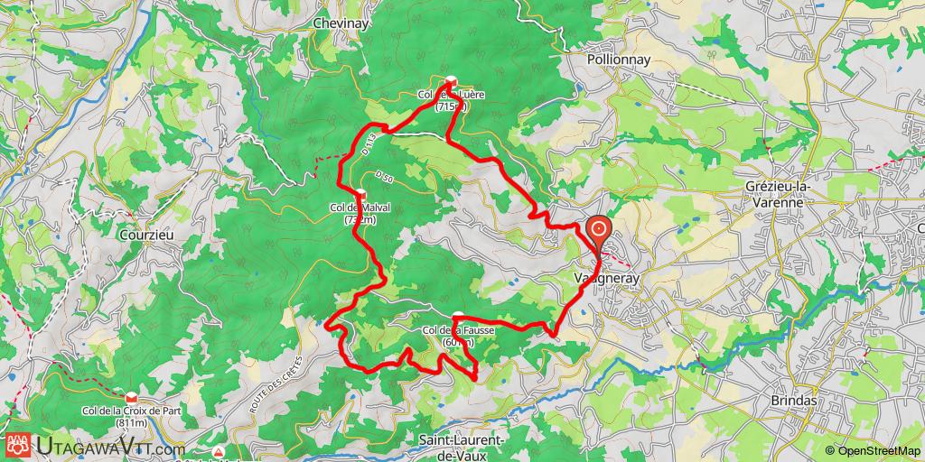 Autour de Vaugneray par la descente Les Arnauds