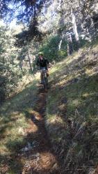 descente de la montagne sans 