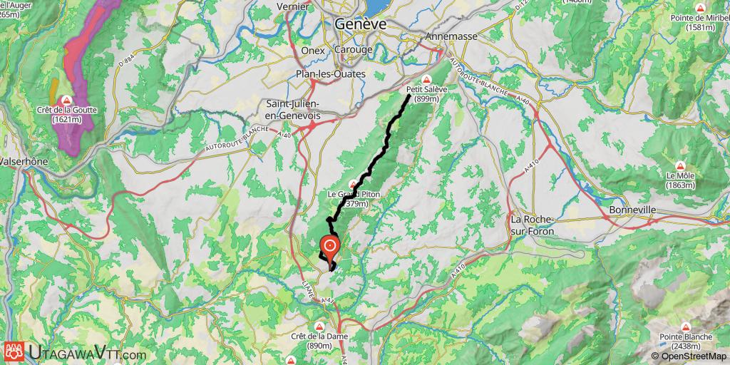 Traversée sud-nord du Salève des Dronières au téléphérique en A/R
