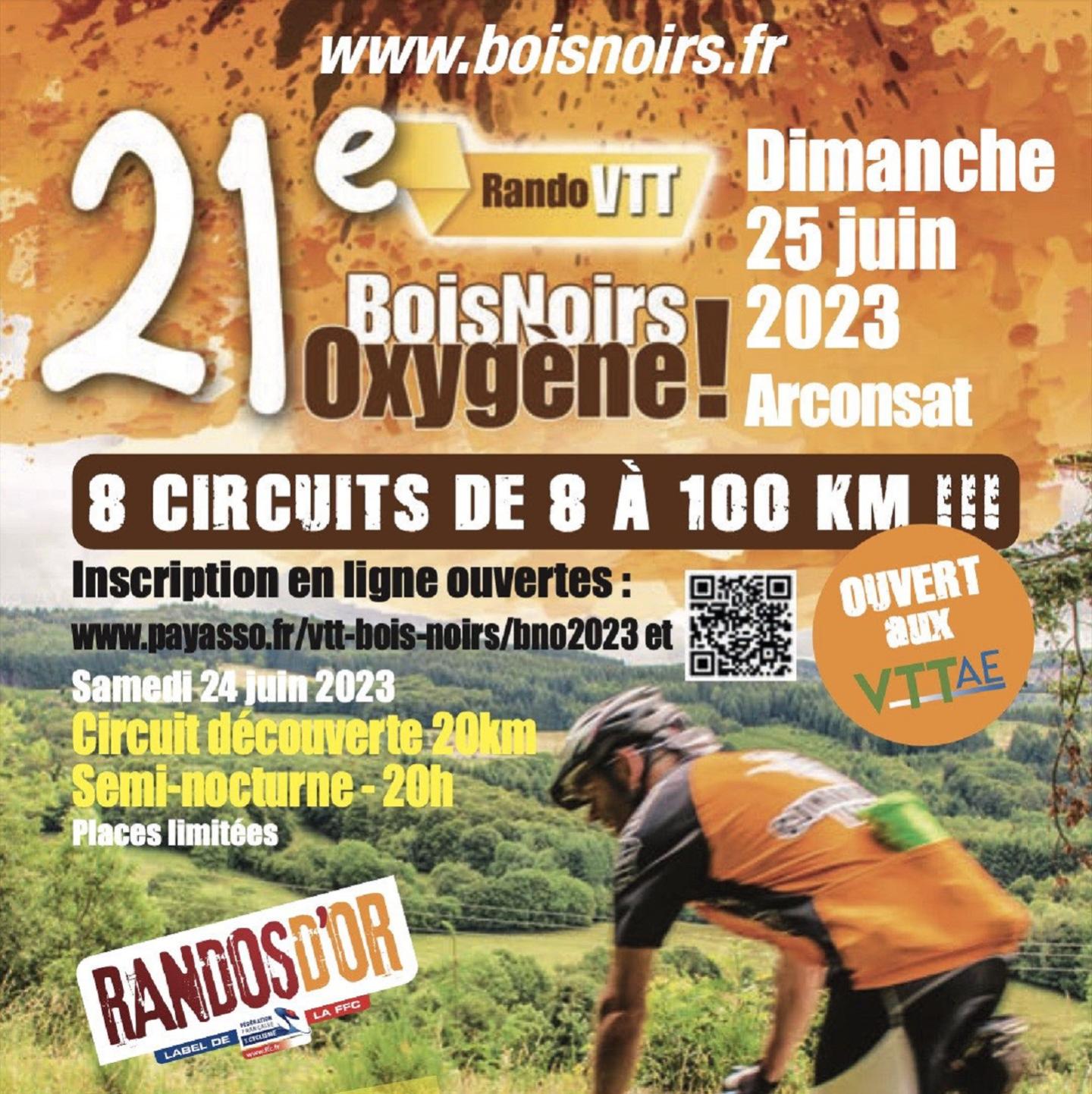 21ème Bois Noirs Oxygène 2023 - 60 km