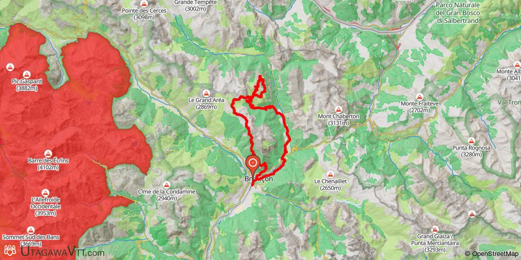 Briançon - Val-des-Prés - Forts de Lenlon et de l'Olive - Col du Granon - Croix de Toulouse - Briançon