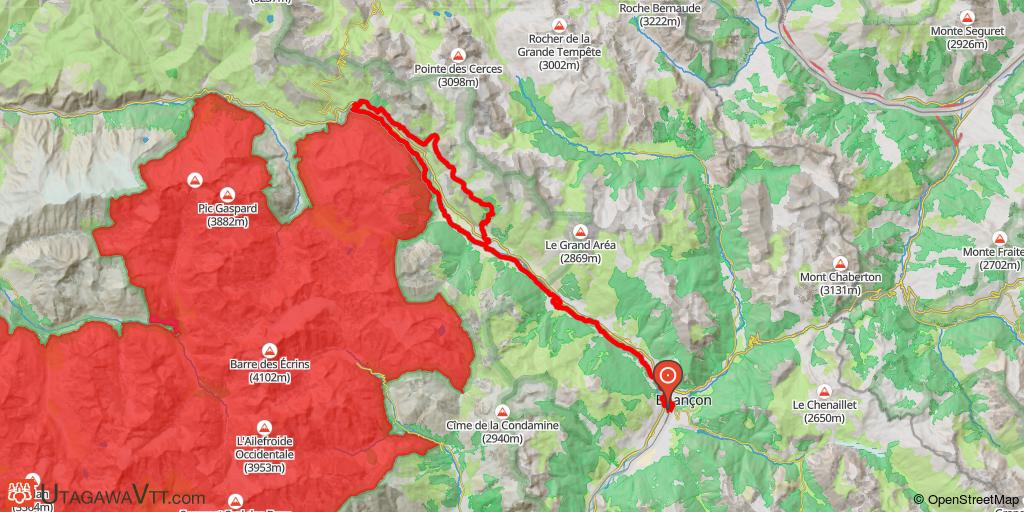 Briançon - Guisane vers le Lautaret - Chemin du Roy - Monêtier - Briançon