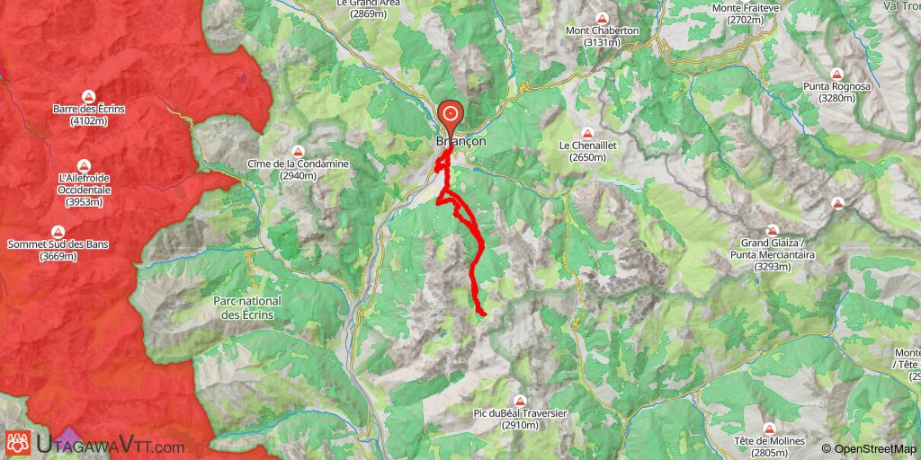 Briançon - Villar-Saint-Pancrace - Lac de l'Orceyrette - Chalets de L'Alp - Le Mélézin - Briançon