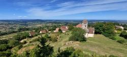 Butte de Suin, vue sur Suin