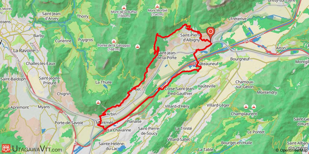 Saint-Pierre-d'Albigny - Montmélian - Rive droite et gauche de l'Isère