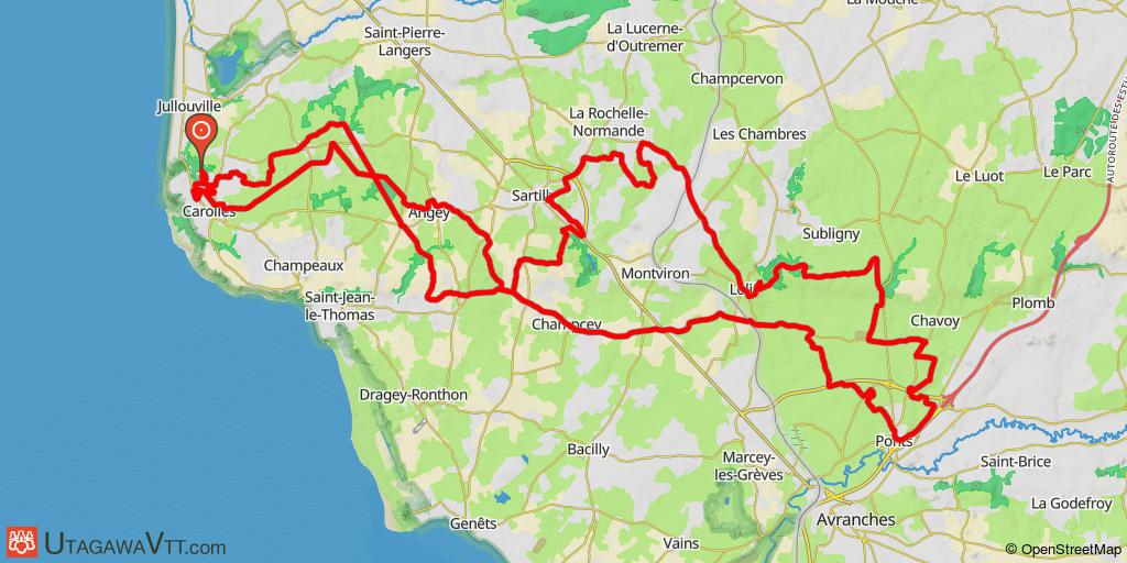 Tour vers Lolif et Ponts au départ de Carolles