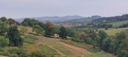 Vue sur le village d'Écoche
