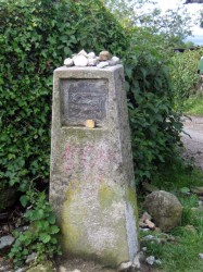 Borne des derniers 100 kms avant Saint Jacques de Compostelle