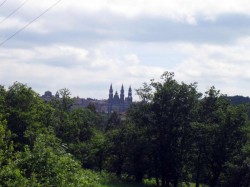 Vue sur la cathédrale Saint Jacques