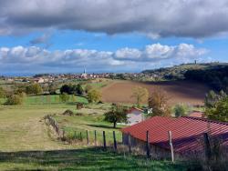 Vue sur le village de Saint Martin la Sauveté