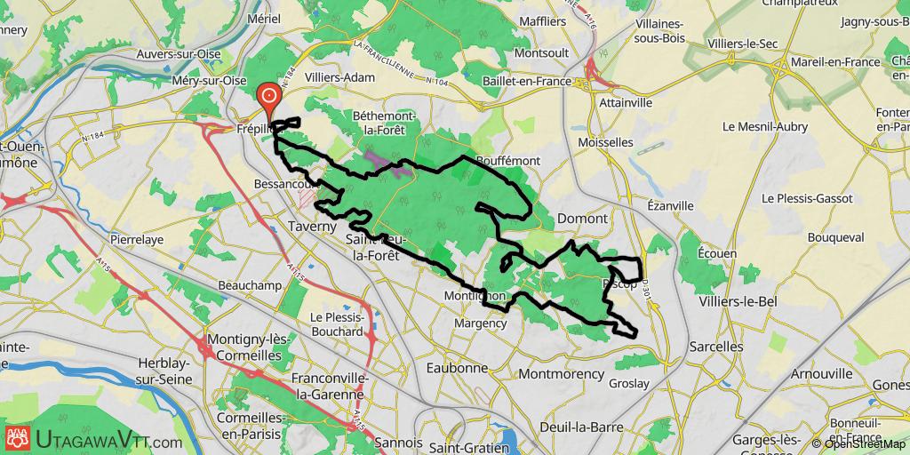 Tour en forêt de Montmorency d'ouest en est