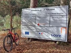 Travaux de création de la nouvelle piste forestière