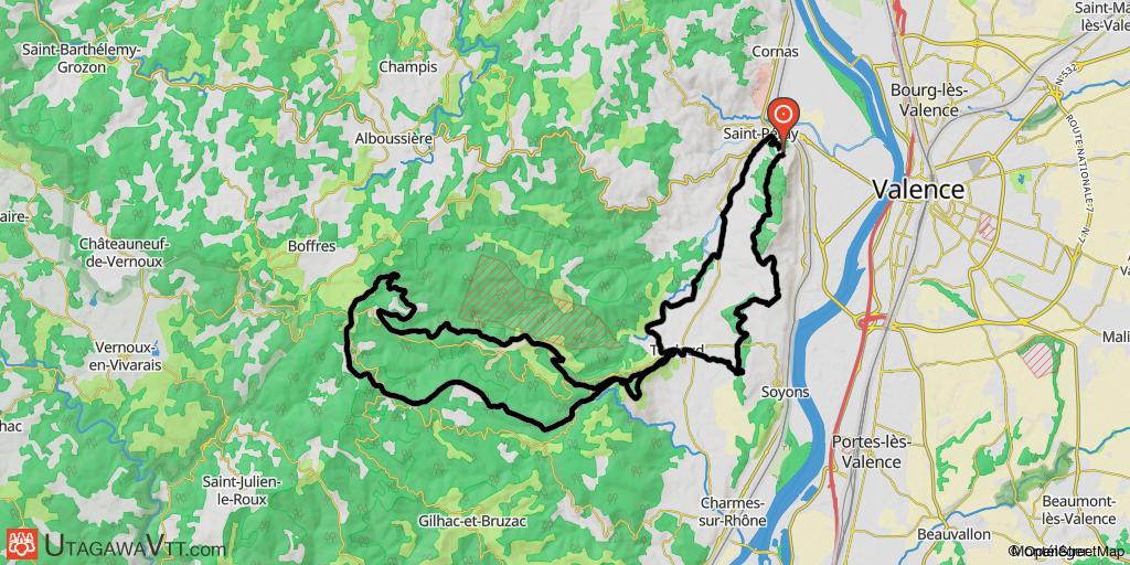 Randonnée de L'ESSIAR 2010 - Château de Crussol - 46 km