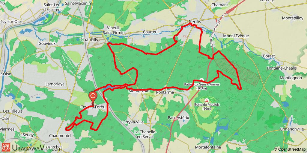 Tour en forêts de Chantilly et d'Ermenonville