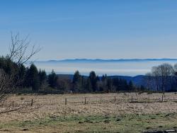 La Verrerie, mer de nuages sur la vallée de la Loire et du Roannais