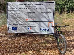 Panneau de la nouvelle Piste Forestière