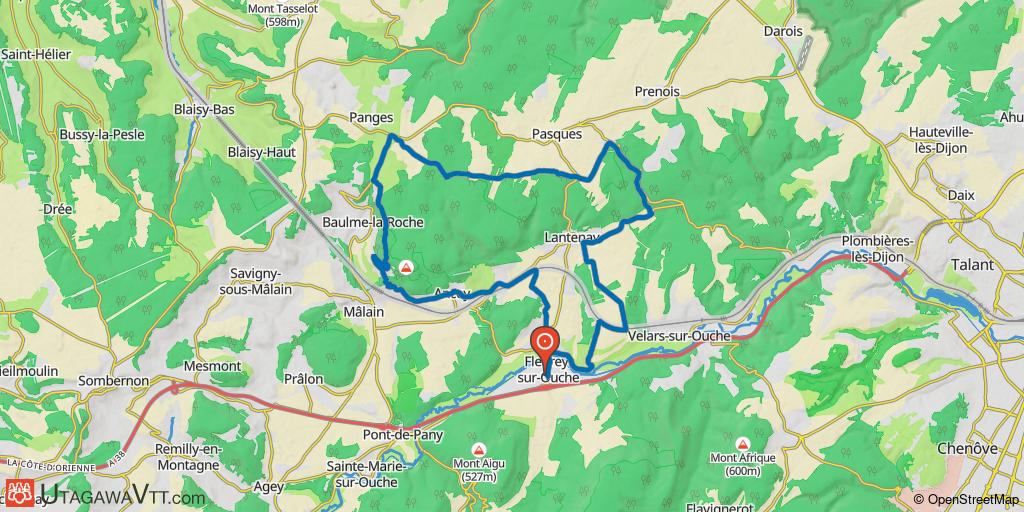 Fleurey-sur-Ouche - Pasques - Baulme-la-Roche - Ancey