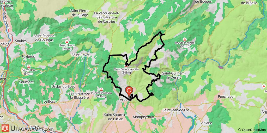 D'Arboras au Mont St Baudille via le Cirque de l'Infernet