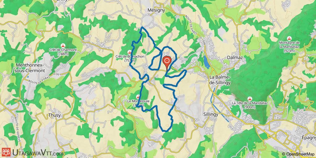 Autour de La Combe de Sillingy