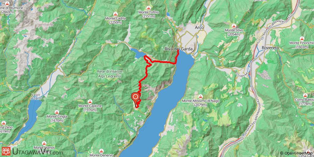 Autour du lac de Garde -  Vesio - Riva de Garda et  lac D'Idro (Etape 4/6)  