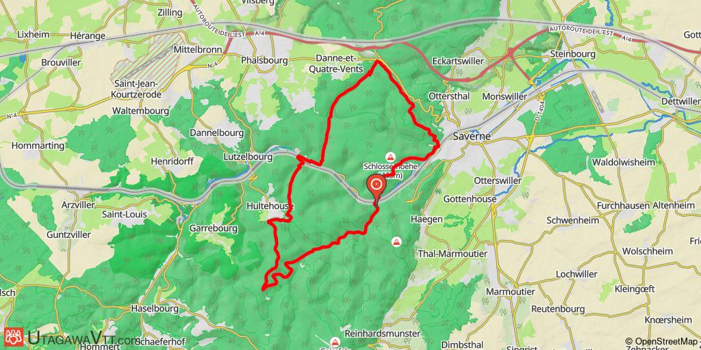 Circuit au départ de Stambach (Saverne)